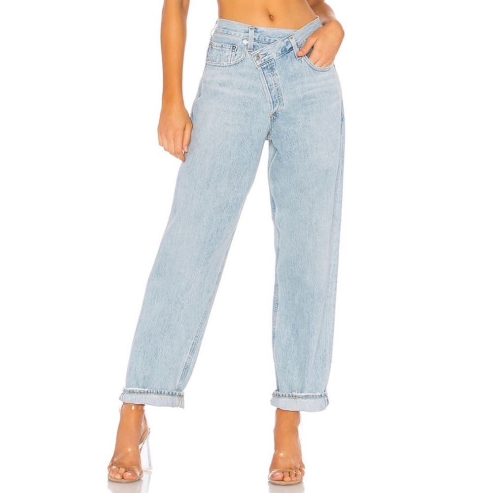 Agolde criss cross jeans